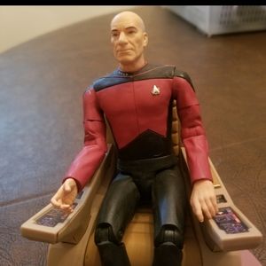 Picard with Command Chair Action Figure